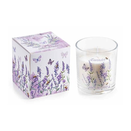 Lumanare parfumata aroma Lavanda II Ø 8 cm x 9 H