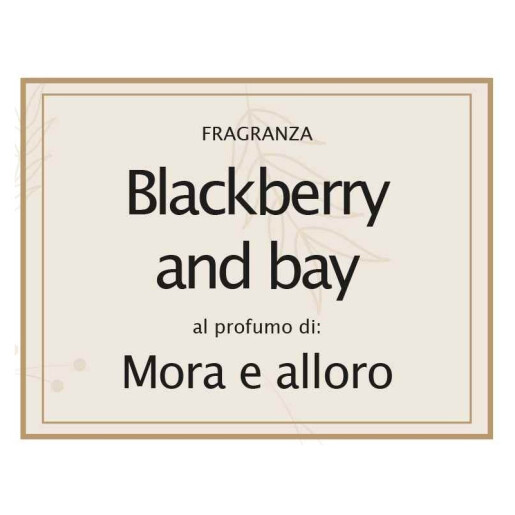 Lumanare parfumata Craciun aroma Mure si Frunze Dafin 6.5x8 cm