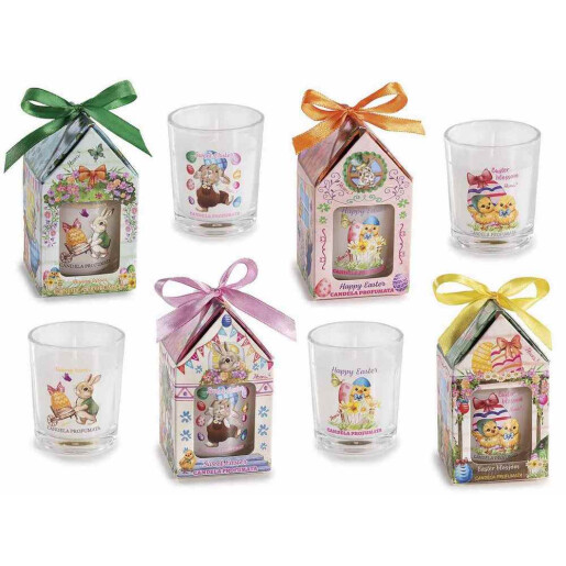 Set 4 lumanari Paste in cutie cadou multiarome Ø 5,5 cm x 6,5 H