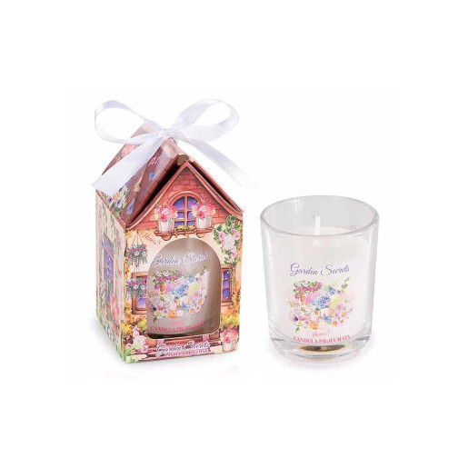 Lumanare parfumata in cutie cadou Garden Secrets Ø 5,5 cm x 6,5 H