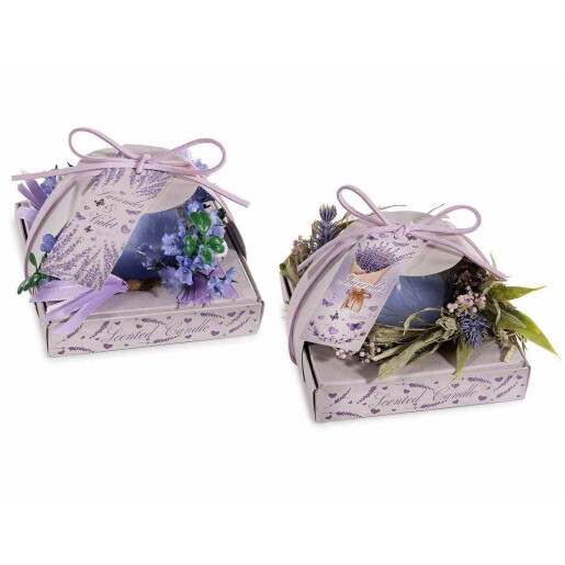 Set 2 lumanari parfum Lavanda Ø 11 cm x 7 H