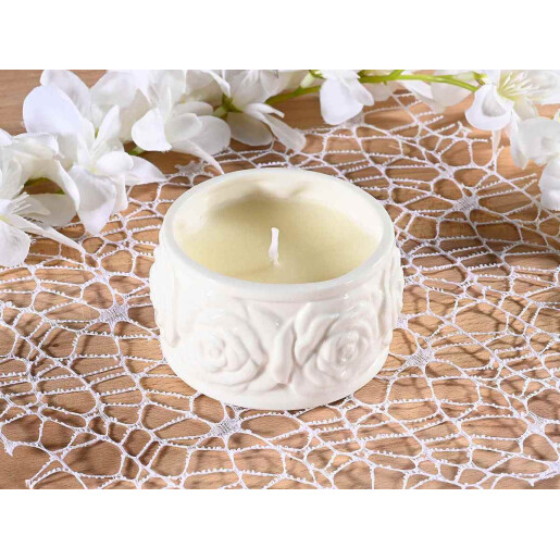 Lumanare parfumata, borcan portelan Ø 8 cm x 4,5 H