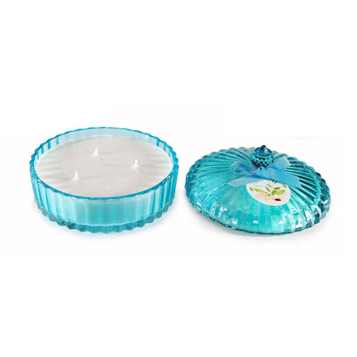 Lumanare parfumata in borcan sticla aroma Ceai alb, Ghimbir  Ø 13 cm x 9 H