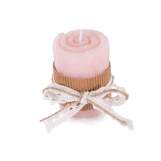Lumanare ambientala ceara roz Ø 5 cm x 7,5 H