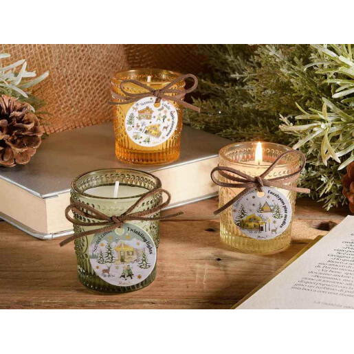 Lumanare parfumata Craciun aroma Twinkling Lights Ø 5,5 cm x 6,5 H