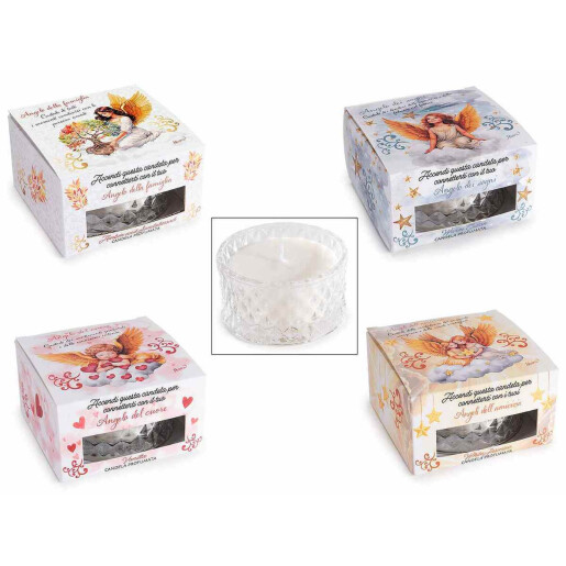 Set 4 lumanari parfumate in borcan Ø 8,5 x 4,5 H