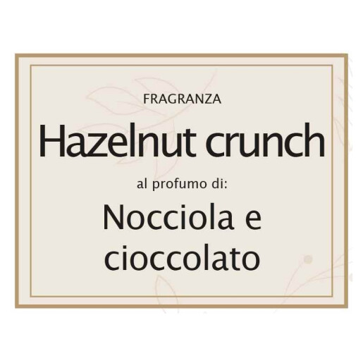 Lumanare parfumata Craciun in borcan sticla aroma Alune si Ciocolata cm 7,5 x 5,5 x 8,5 H