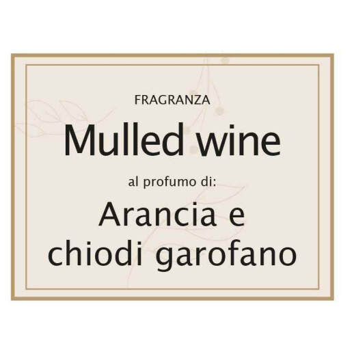 Lumanare parfumata Craciun in borcan sticla aroma Cuisoare si Portocale cm 7,5 x 5,5 x 8,5 H