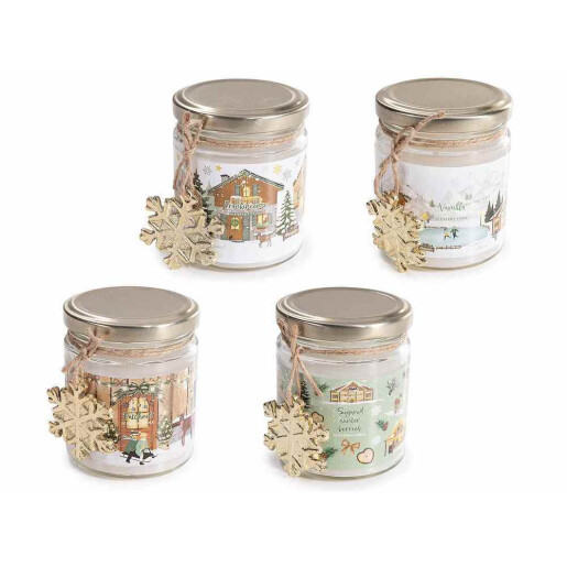 Set 4 lumanari parfumate multiarome Ø 6,5 cm x 8 H