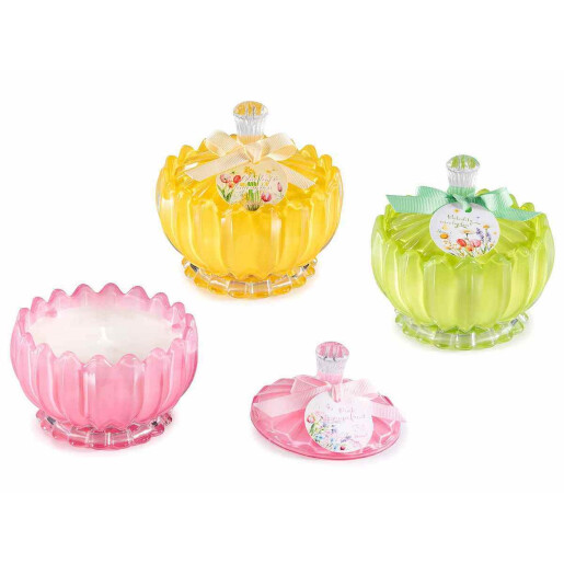 Set 3 lumanari parfumate in borcan Ø 11 cm x 10,5 H