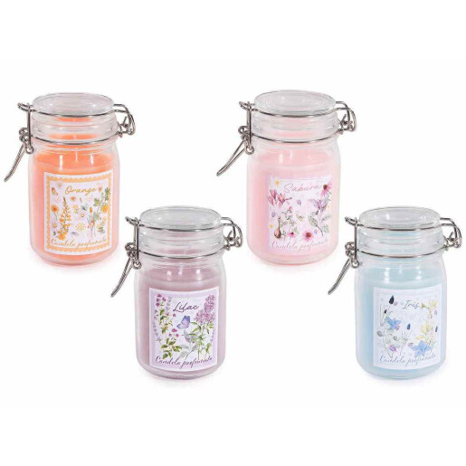 Set 4 lumanari parfumate in borcan Ø 7 cm x 11,5 H