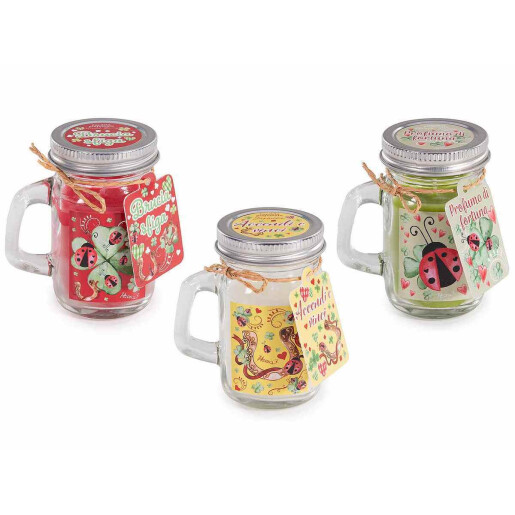 Set 3 lumanari parfumate in borcan cm 7 x 5 x 8,5 H