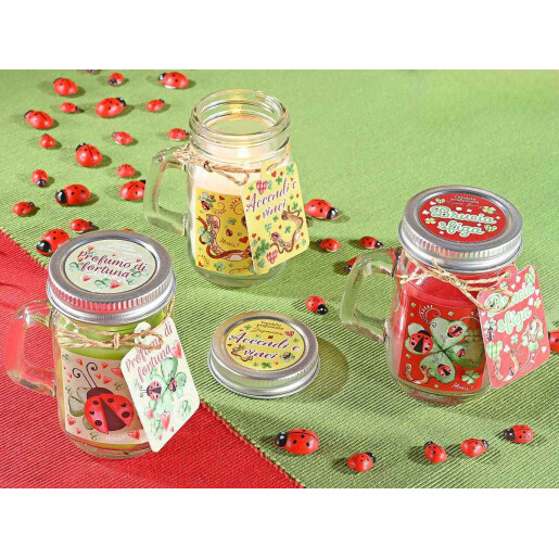 Set 3 lumanari parfumate in borcan cm 7 x 5 x 8,5 H