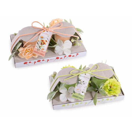 Set 4 lumanari parfumate Ø 10 cm x 6,5 H