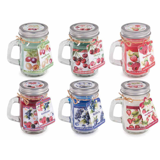 Set 6 lumanari parfumate, in borcan cm 7 x 5 x 8,5 H