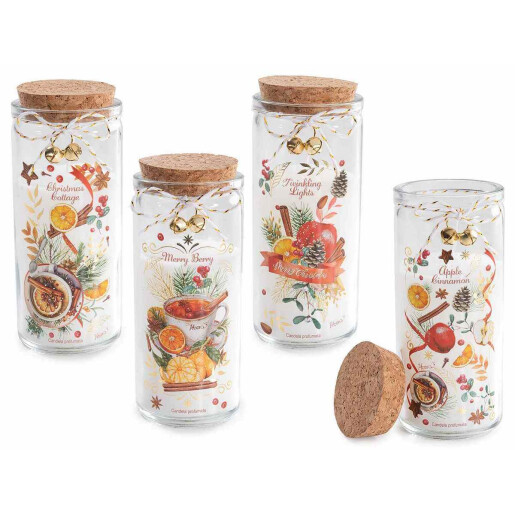 Set 4 lumanari Craciun Ø 6 cm x 14,5 H