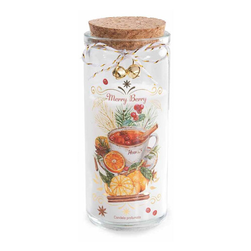 Lumanare parfumata Craciun aroma Fructe Padure II Ø 6 cm x 14,5 H