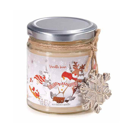 Set 4 lumanari parfumate aroma Iarna Ø 6,5 cm x 8 H