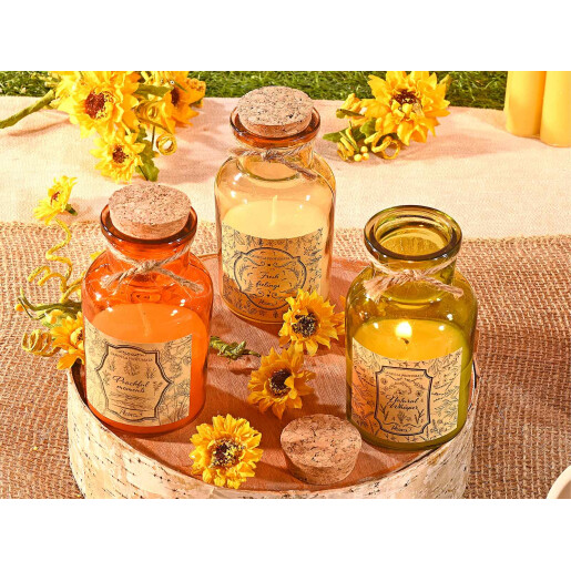 Lumanare parfumata in borcan sticla Fresh Feelings Ø 5,5 cm x 11 H