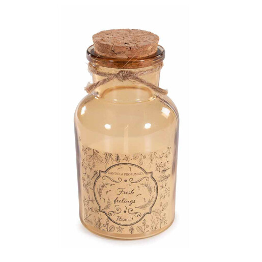 Lumanare parfumata in borcan sticla Fresh Feelings Ø 5,5 cm x 11 H