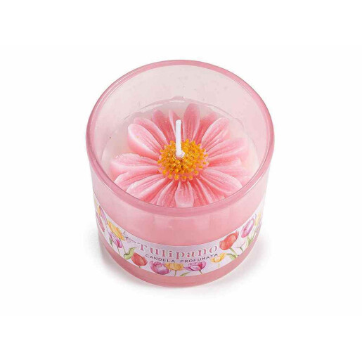 Lumanare parfumata aroma Lalele Ø 7 cm x 6 H