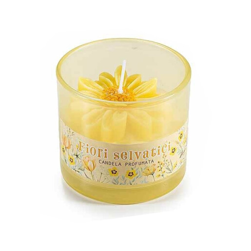 Lumanare parfumata aroma Flori de Camp Ø 7 cm x 6 H