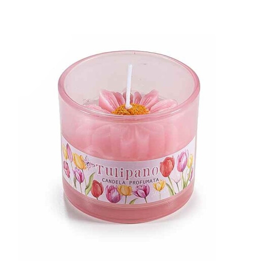 Set 4 lumanari parfumate arome Flori 4 x Ø 7 cm x 6 H
