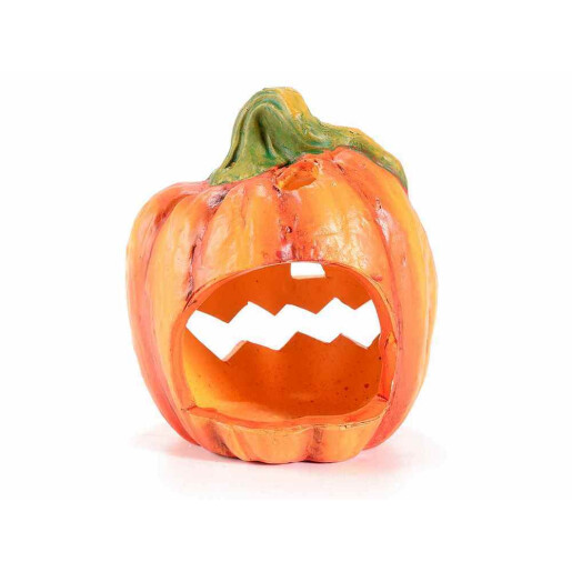 Dovleac Halloween teracota portocalie verde III Ø 9 cm x 11 H