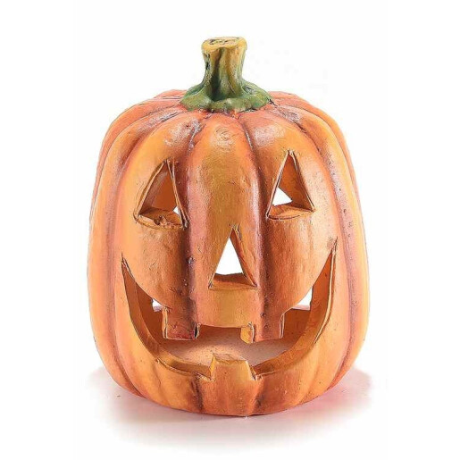 Dovleac Halloween teracota portocalie verde II Ø 9 cm x 11 H