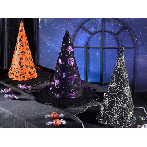 Palarie Halloween poliester multicolor III Ø 39 cm x 34 H