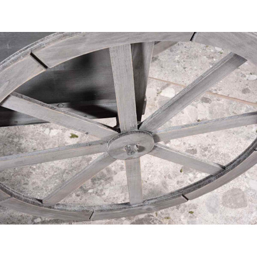 Carucior candy bar lemn gri 120x51x138 cm