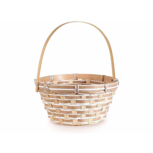 Cos bambus maro Ø20cmx10H