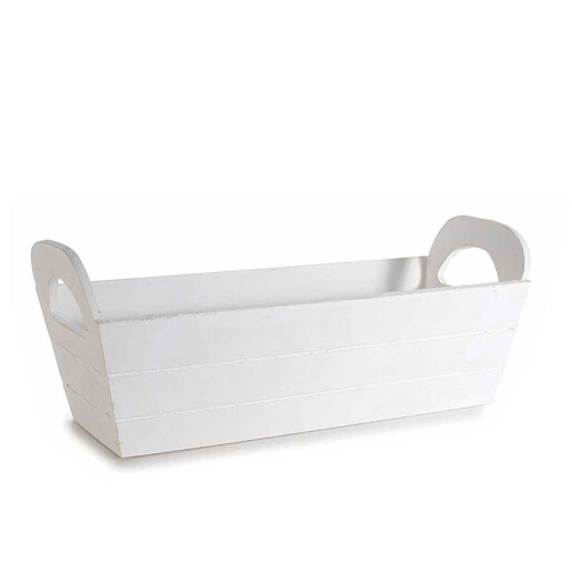 Cos lemn alb 31,5 x 12 x 8,5 H