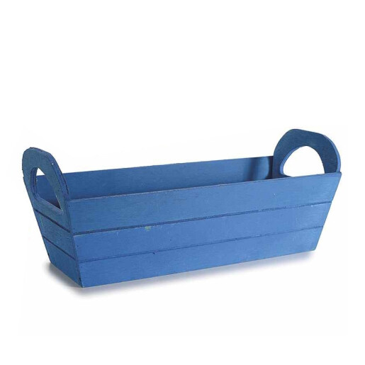 Cos lemn albastru inchis 31,5 x 12 x 8,5 H