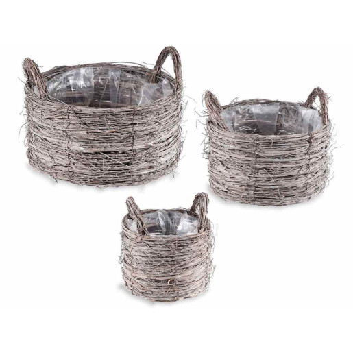 Set 3 cosuri lemn 32x17 cm, 24x15 cm, 18x14 cm