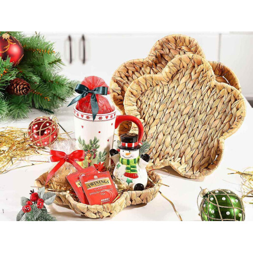 Set 3 tavi zambila apa 32.5x31.5x4 cm, 29.5x28.5x4 cm, 26.5x25.5x4 cm