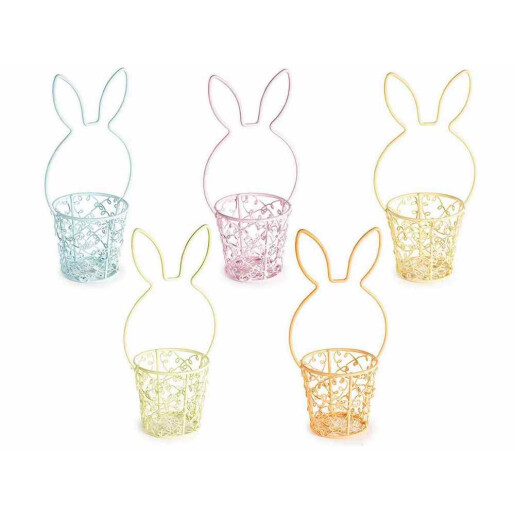 Set 5 cosulete Paste metal multicolor Ø 6 cm x 17.5 H 