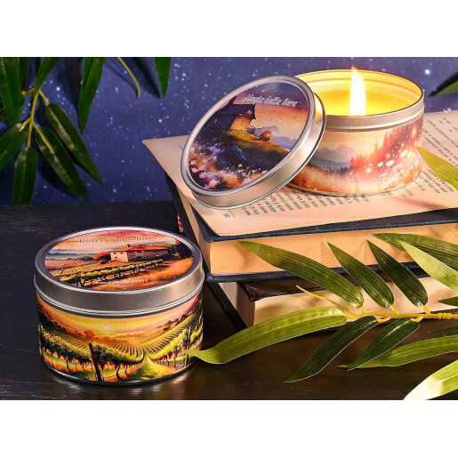 Set 2 lumanari parfumate Ø 8 cm x 5 H