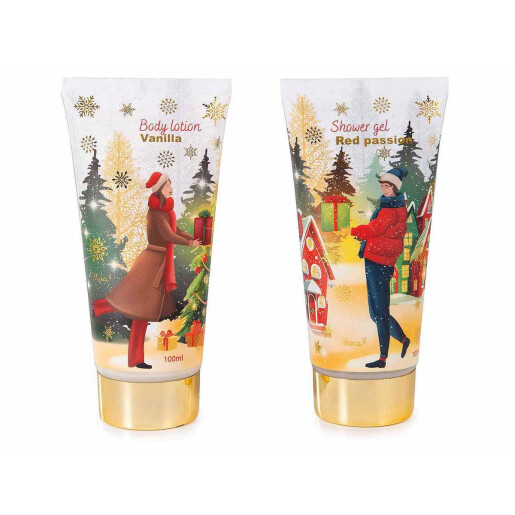 Set cosmetice cadou Christmas Market 14x4.5x17  cm