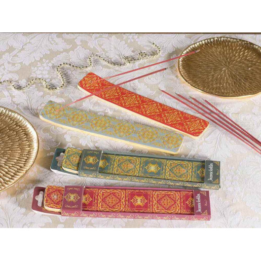 Set 4 suporturi betisoare parfumate lemn mango multicolor cm 5 x 26 H