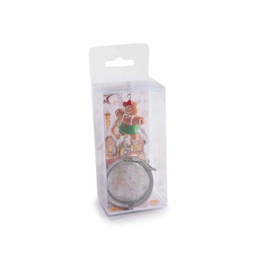 Set 4 infuzoare ceai, Craciun 3 x 1 x 4 H