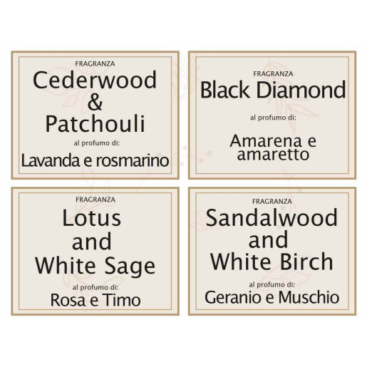 Set 4 parfumuri ambientale aroma Craciun Elegante 5x5x15 cm