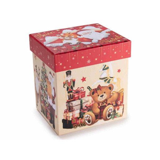 Set 3 cani Craciun portelan multicolor Ø 8 cm x 10,5 H, 350 ml