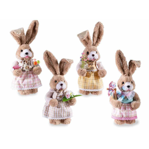 Set 4 figurine Iepurasi Paste 15x11x33 cm