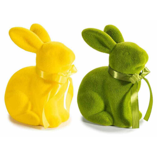 Set 2 figurine Iepurasi Paste catifea cm 18 x 12 x 21,5 H