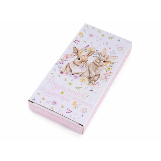 Set 2 suporturi linguri Paste ceramica multicolora 24x11.5 cm