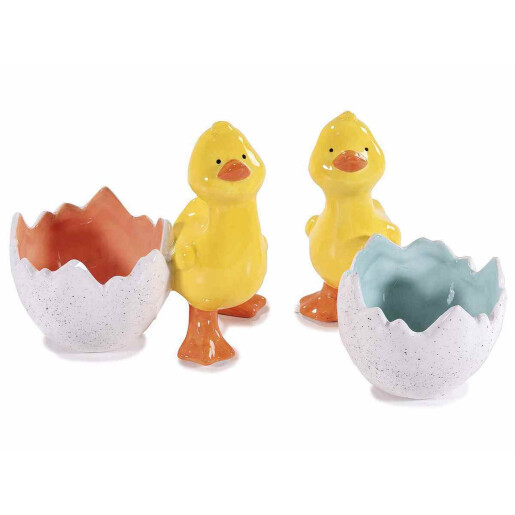 Set 2 decoratiuni Paste ceramica multicolora 13.5x8.5x12 cm
