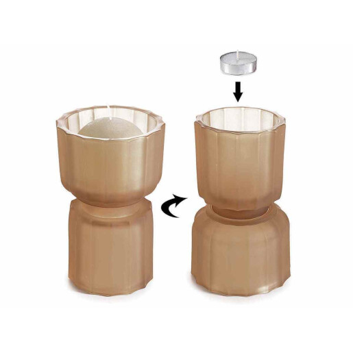 Set 4 candele sticla 10.5x17.5 cm