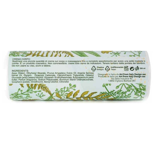 Crema hidratanta corp aroma Giardino Botanico Ø 5 cm x 17 H, 250 ml