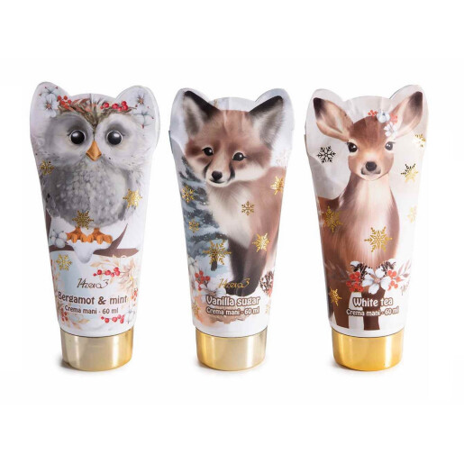 Set 3 creme maini parfumate cadou Craciun 3 x 60 ml